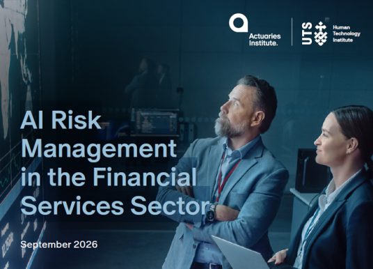Actuaries Institute and UTS HTI publish AI risk management guidance for financial services